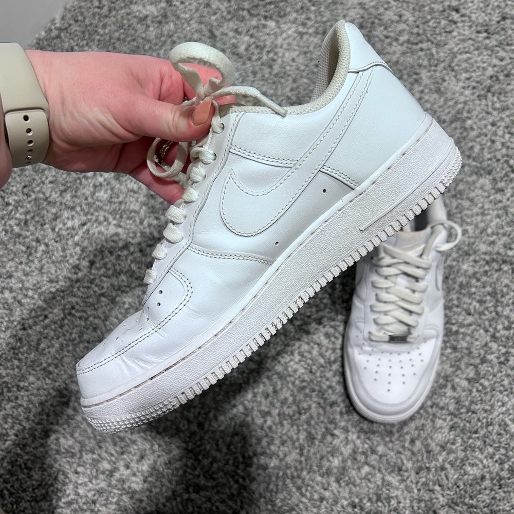 White Nike Air Force 1. Women’s size 9.
